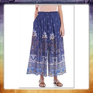 Free People Gold Dusted Palazzo Pant